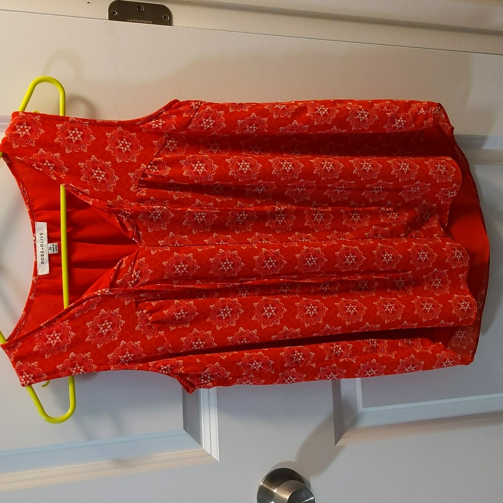 Rose + Olive blouse